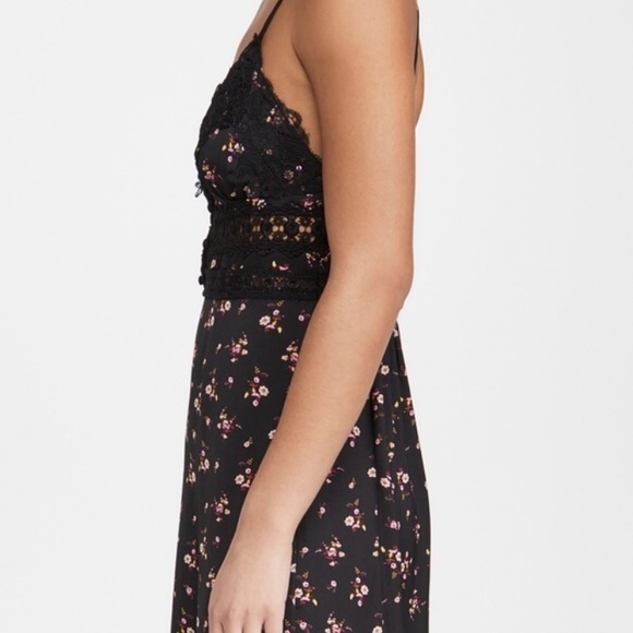 Free People Intimately Out and About Satin Floral Maxi Slip Dress - Picture 7 of 13